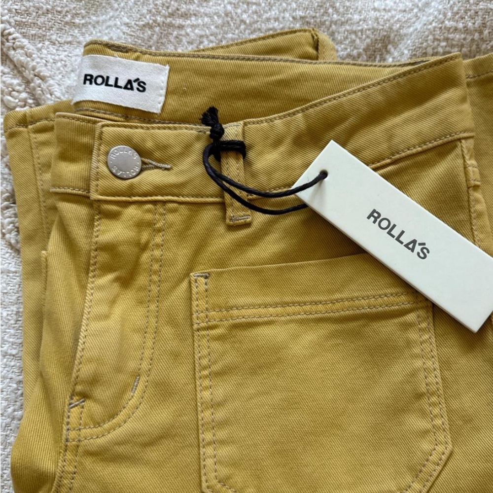 Rollas flare jeans!! Yellow shade, so cute NWT